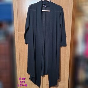 Pretty Young Thing Black Duster Cardigan
